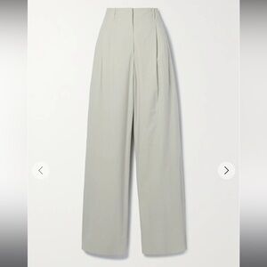 The Row Gaugin pleated cotton-poplin wide-leg pants NWT